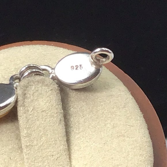 Amber Bracelet Butterscotch Cognac Sterling Silver Vintage 5x7mm 7.5” - Picture 5 of 9